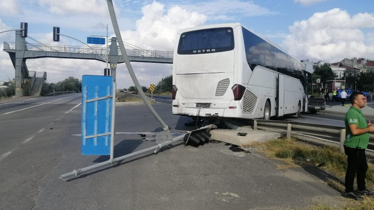 Silivri’de kadın otobüs şoförünün soğukkanlılığı muhtemel faciayı önledi